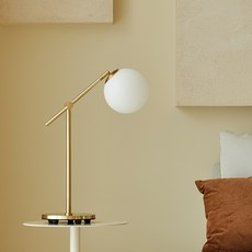 한샘 레나 단스탠드 조명, 화이트 + 골드 홈인테리어/조명/스탠드 반품 최저가 36,170원