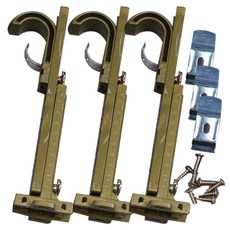 준앤컴파니 조절브라켓 대 25mm 3p, 골드, 1세트 홈인테리어/커튼/블라인드 반품 최저가 8,650원