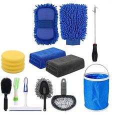 엘케이에이치 세차 용품 타올 세트 15종 세트, 1세트 자동차용품/세차/카케어 반품 최저가 11,650원