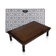 남원목기 창공 엔틱 직교자상 80 x 120 cm + 3중 누빔 전용 상버커, 갈색 주방용품/교자상 반품 최저가 47,180원