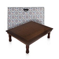 남원목기 창공 엔틱 직교자상 75 x 90 cm + 3중 누빔 전용 상버커, 갈색 주방용품/교자상 반품 최저가 90,740원