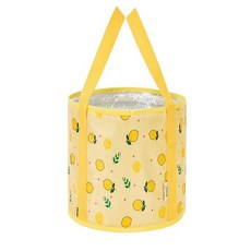 써니네 초간편 휴대용 족욕기 15 보온성 증가 황색 레몬 30 x 30 cm, 1개 생활용품/욕조 반품 최저가 3,210원
