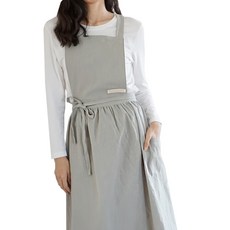 잇츠온 코튼 파스텔 원피스 앞치마, 카키, 1개 주방용품/주방잡화 반품 최저가 9,290원