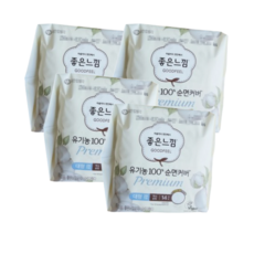 좋은느낌 유기농 순면커버 프리미엄 맥시슬림 생리대 날개형, 대형, 14개입, 4개 생활용품/일반생리대 반품 최저가 16,070원