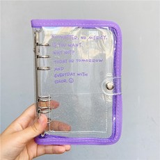 슈가토도 7색 투명 6공 다이어리 커버 A6, 퍼플, 2개 문구/오피스/다이어리/플래너 반품 최저가 7,320원