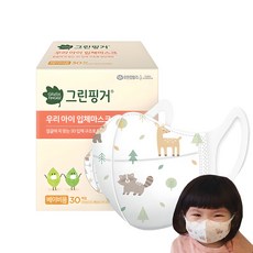 그린핑거 우리아이 입체 마스크 베이비용, 30개입, 1개, 혼합색상 헬스/건강식품/건강/의료용품 반품 최저가 14,900원