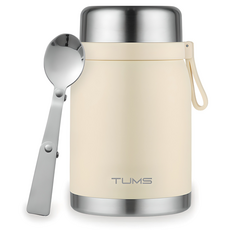 텀스 디노 스텐 보온 죽통 + 숟가락 세트, 아이보리, 700ml, 1개 주방용품/보온/보냉용품 반품 최저가 19,790원