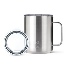 캐리보틀 스탠다드 스테인레스 머그컵 + 뚜껑 세트, 스틸, 360ml, 1세트 주방용품/보온/보냉텀블러 반품 최저가 13,050원