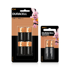 듀라셀 알카라인 C건전지 4p + AAA건전지 2p 세트, 1세트 생활용품/생활전기용품 반품 최저가 4,860원