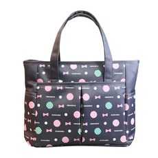 JCP 러블리 미니 패턴 기저귀 숄더백, 그레이 출산/유아동/기저귀 반품 최저가 9,750원