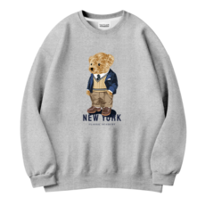 더팀 남녀공용 뉴욕베어 특양면 맨투맨 DM727 패션의류/잡화/남녀 공용 의류 반품 최저가 15,370원