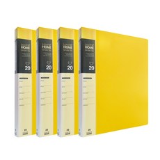 오렌지오피스 A4 3공 O링 클리어 바인더화일 20p, 옐로우, 4개 문구/오피스/사무용품 전문관 반품 최저가 8,770원