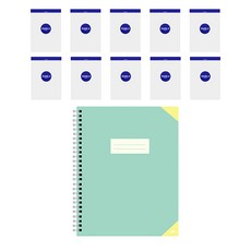 더블에이 노트패드 룰드 10p + 좌철 심플 노트 세트, 랜덤발송(좌철 심플노트), 1박스 문구/오피스/학용품/수업준비 반품 최저가 5,790원