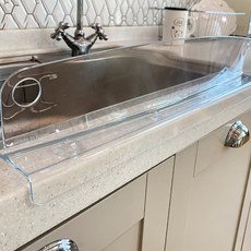 스마트 커브형 싱크대 물막이, 내츄럴투명, 1개 주방용품/주방잡화 반품 최저가 10,710원