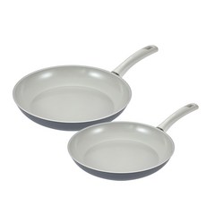 해피콜 인덕션 블리츠 세라믹 IH 프라이팬 세트 2개, 챠콜그레이, 프라이팬 24cm + 28cm, 1세트 주방용품/냄비/프라이팬 반품 최저가 48,800원