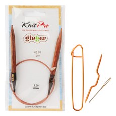 브랜드얀 니트프로 진저 줄바늘 40cm x 6.00mm + 코막음핀 + 꽈배기바늘 + 돗바늘 세트, 우드(줄바늘), 랜덤발송(돗바늘), 1세트 홈인테리어/수예/수선 반품 최저가 8,720원
