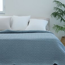 포그나미 데일리 네이쳐 60수 아사 순면 피그먼트 워싱 이불겸 스프레드 28종, 엣지블루(몽글) 홈인테리어/FW 침구샵 반품 최저가 24,320원