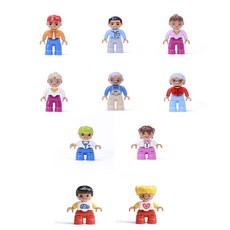 요고요 유아용 듀플로 호환 피규어 커뮤니티 A 10종 세트, 혼합색상, 1세트 완구/취미/블록놀이 반품 최저가 11,410원