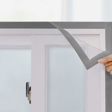 쾌청 0.5mm 두꺼운 창문 베란다 방풍 비닐 커튼 회색 벨크로 일체형, 1개 홈인테리어/방풍비닐 반품 최저가 5,130원