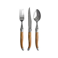 장네론 라귀올 커트러리 1인 세트, 마블브라운, 스푼1p + 포크1p + 나이프1p, 1세트 주방용품/수저/커트러리 반품 최저가 37,430원