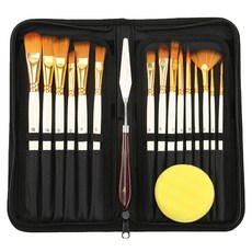 보그링 수채화 브러쉬 화이트 15종 + 가방 세트, 1세트, 1, 2, 3, 4, 5, 6, 7, 8, 9, 10, 11, 12, 13, 14, 15호 문구/오피스/미술/화방용품 반품 최저가 13,650원