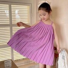 앨리홈 퍼플마티스주름끈원피스 여아 여름 원피스 공주풍 퍼프소매 플로럴 나들이룩 출산/유아동/유아동패션 반품 최저가 9,730원