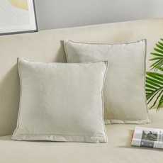 소하임 벨벳 소파쿠션 솜 + 커버 2p 세트, 아이보리 홈인테리어/FW 침구샵 반품 최저가 13,860원