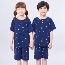 키즈라인 아동용 냉감 통기성 샤크 잠옷 상하의 세트 반팔 출산/유아동/유아동패션 반품 최저가 7,140원