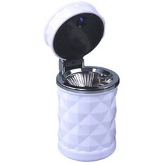 아리코 차량용 LED 재떨이 쓰레기통, 화이트, 1개 자동차용품/인테리어 반품 최저가 5,620원