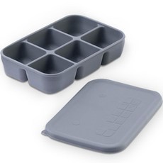 마미스테이블 완벽한 밀폐력 이물질 안생기는 푸드그레이드 실리콘 깨비큐브 6구, 다크그레이, 1개 출산/유아동/이유용품/유아식기 반품 최저가 10,390원