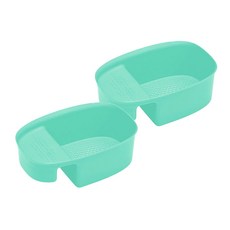 솔브리빙 다용도 걸이형 싱크대 바구니 2개, 그린 주방용품/주방조리도구 반품 최저가 4,840원