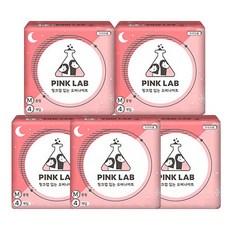 핑크랩 입는 중형 생리대 팬티형, 오버나이트, 4매입, 5개 생활용품/생리대/성인용기저귀 반품 최저가 16,390원