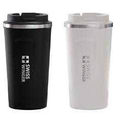스위스윙거 커피텀블러 2종 세트, 화이트 + 블랙, 510ml, 1세트 주방용품/보온/보냉텀블러 반품 최저가 21,740원