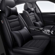 오토핏 4D 가죽 시트커버 전좌석+쿠션 세트, 블랙, 1개 자동차용품/인테리어 반품 최저가 78,610원