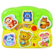 윈펀 멜로디 동물 퍼즐, 혼합 색상, 1개 완구/취미/신생아/영아완구 반품 최저가 8,100원