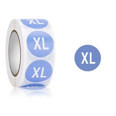 디블루 의류 사이즈 라벨스티커 XL, 500개 문구/오피스/사무용품 전문관 반품 최저가 5,760원