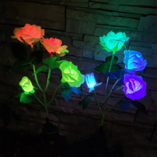 레나에너지 LED 태양광 식물 꽃 조화 정원등 조명 레인보우 장미 홈인테리어/야외가구/소품 반품 최저가 8,030원