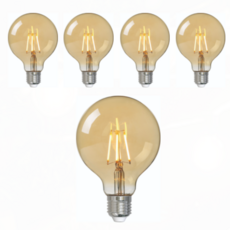 에덴마켓 LED 에디슨 G95 전구 4W, 전구색, 5개 홈인테리어/조명/스탠드 반품 최저가 17,640원