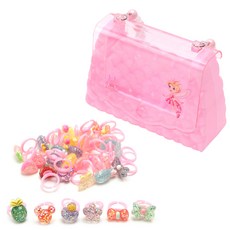 펄 반짝이 반지 30종 & 가방 세트, 혼합색상 + 랜덤 발송, 1세트 완구/취미/역할놀이 반품 최저가 5,140원