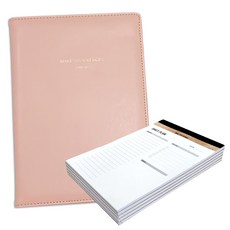 꼼꼬미 엣지 바인더 A5 + 메모패드 + 하루계획 플래너 5p 세트, 로즈핑크(바인더), 화이트(하루계획플래너), 1세트 문구/오피스/학용품/수업준비 반품 최저가 10,540원