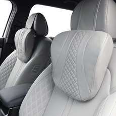 루젠 충실 차량용 목쿠션 + 스웨이드 커버, 미스티그레이, 1세트 자동차용품/인테리어 반품 최저가 39,590원