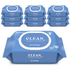 탐사 깨끗 비데티슈 캡형, 60매, 10개 생활용품/화장지/물티슈 반품 최저가 10,810원