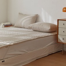 디어썸머 시어서커 고정밴드 여름 침대패드, 코지체크 홈인테리어/FW 침구샵 반품 최저가 43,820원