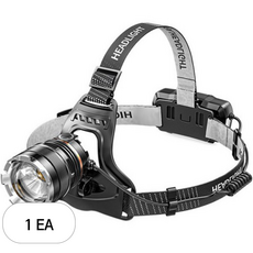 RAVER 문라이트 LED USB 충전식 헤드랜턴 + 18650 배터리 2p + 충전 케이블, 블랙, 1세트 스포츠/레저/등산/아웃도어 반품 최저가 15,920원