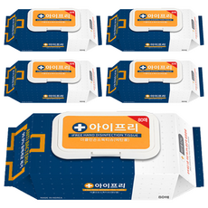 아이프리 더클린 에탄올 손소독티슈 캡형, 80매, 5개 생활용품/화장지/물티슈 반품 최저가 21,370원