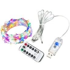 더깔끔 LED 와이어 컬러 조명 100구 10m, 4색 홈인테리어/조명/스탠드 반품 최저가 5,860원