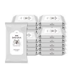 두리 베비스킨 생분해 비데 물티슈 휴대형, 63g, 15개입, 20개 생활용품/화장지/물티슈 반품 최저가 12,090원