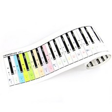 컬러 88건반 양면 코팅 키보드 운지법 연습용 종이, 화이트, 1개 완구/취미/악기/음향기기 반품 최저가 15,900원
