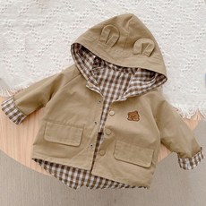 엠케이 유아 리버시블 곰돌이 체크 양면점퍼 출산/유아동/유아동패션 반품 최저가 17,200원