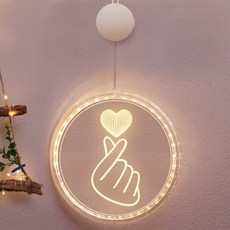 트리 윈도우 3D 착시 LED 아크릴 장식전구 손하트 18구, 혼합색상 홈인테리어/조명/스탠드 반품 최저가 7,190원